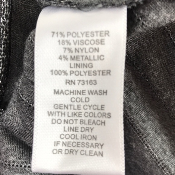 Spense NWT gray and silver stripe A line dress 4 - Picture 6 of 6